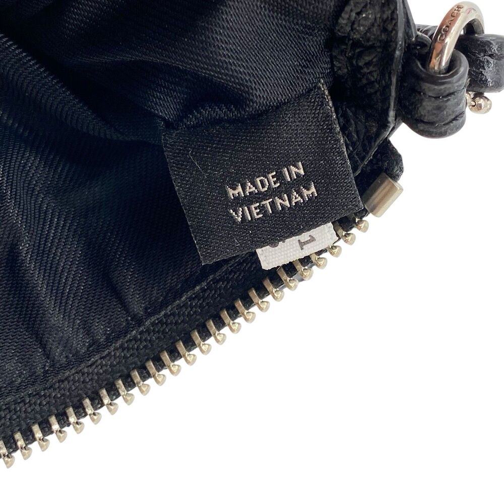 Coach Hawk Feather Print Crossgrain Leather Corner Zip Wristlet‎ - Picture 9 of 14